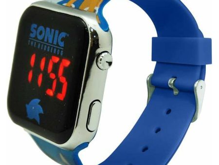 Digital clock Sonic Children s LED Screen Blue Ø 3,5 cm Online Hot Sale