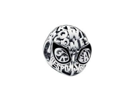 Woman s charm link Pandora SPIDER-MAN MASK Cheap