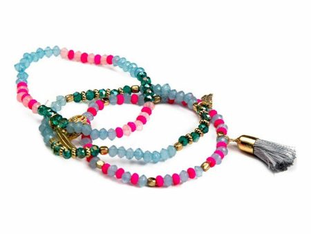 Bracelet Inca Pompoms (3 pcs) Fashion