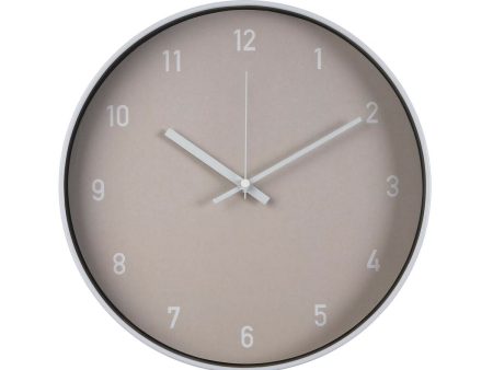 Wall Clock Versa Beige Crystal Plastic 4 x 30 x 30 cm Fashion