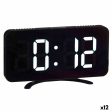 Table-top Digital Clock Black ABS 15,7 x 7,7 x 1,5 cm (12 Units) on Sale