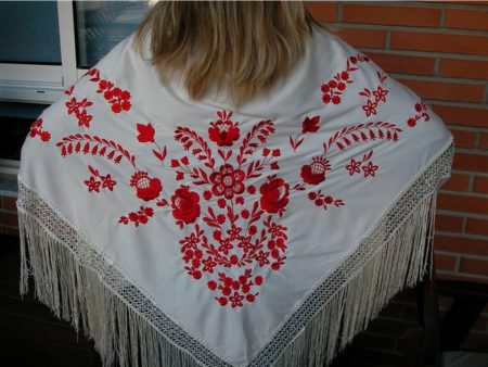 Shawl PGBL42 Ivory 140 cm For Cheap