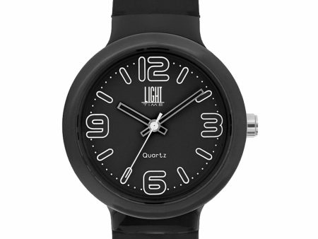 Unisex Watch Light Time EUROPE Black (Ø 40 mm) Hot on Sale