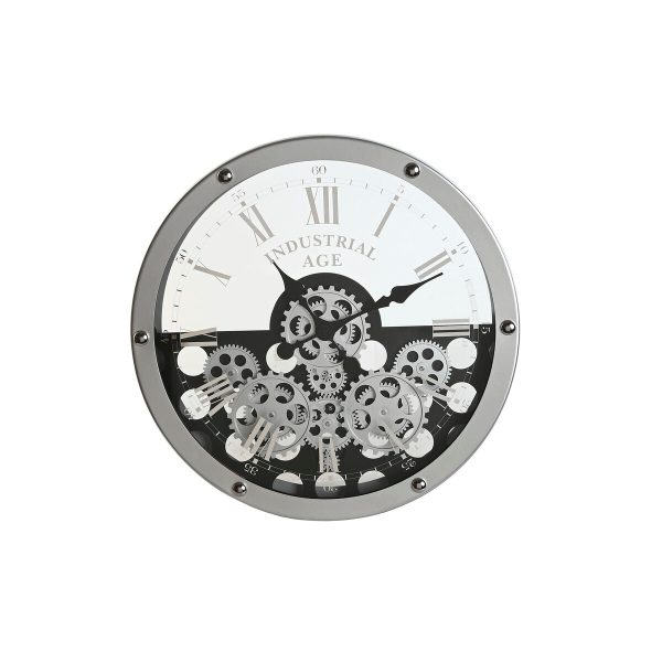 Wall Clock Home ESPRIT Black Silver Metal Crystal Gears 52 x 8,5 x 52 cm Online Sale