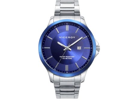 Men s Watch Viceroy 401170-37 Silver (Ø 38 mm) Hot on Sale