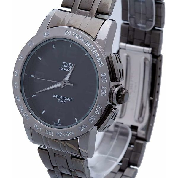 Men s Watch Q&Q Q602J405Y Black Silver (Ø 40 mm) For Cheap