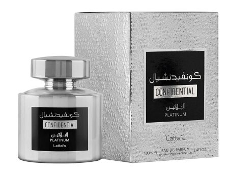 Men s Perfume EDP Lattafa Confidential Platinum 100 ml Hot on Sale