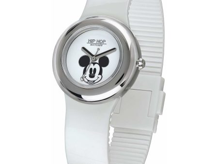 Unisex Watch Hip Hop MICKEY METAL WHITE (Ø 32 mm) For Sale