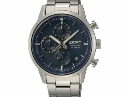 Men s Watch Seiko SSB387P1 Silver (Ø 41 mm) Cheap