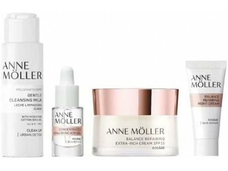 Unisex Cosmetic Set Anne Möller Rosâge Balance Extra-Rich Repairing Cream 4 Pieces Online now