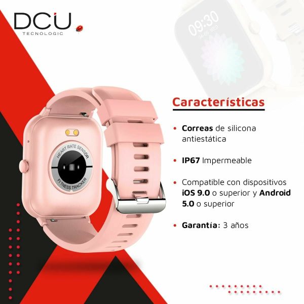 Smartwatch DCU CURVED GLASS PRO Pink Online Hot Sale