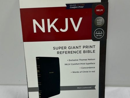 NKJV SUPER GIANT PRINT REF BIBLE BLACK-8072 Discount