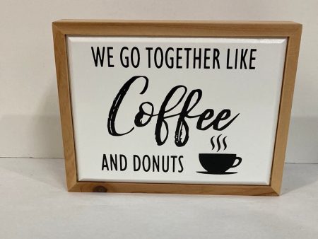 WOOD FRM ENAMEL COFFEE SIGNS-5210 Online