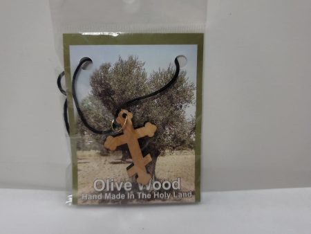 ST ANDREW CROSS OLIVE WOOD NKL-8995 For Sale