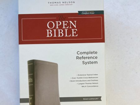 NKJV OPEN BIBLE BROWN-2385 Online now