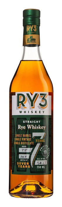 Ry3 Whiskey 7.5 Years Straight Rye Whiskey For Discount