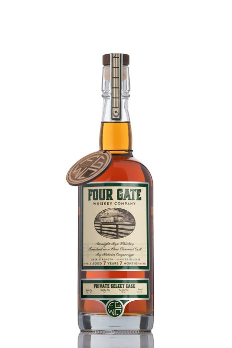 Four Gate Whiskey Co Single Barrel Rye Double Oak Barrel# M135 118.8 Proof - Selected by Seelbach s on Sale