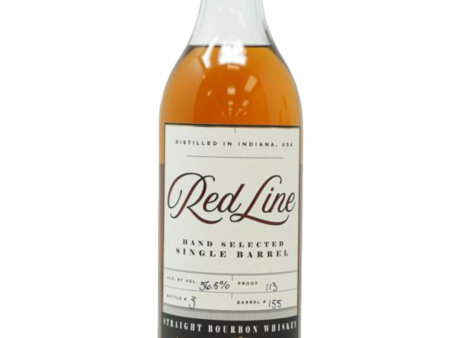 Red Line Whiskey Single Barrel Cask Strength Straight Bourbon #155 113 proof Online