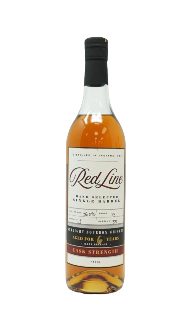 Red Line Whiskey Single Barrel Cask Strength Straight Bourbon #155 113 proof Online