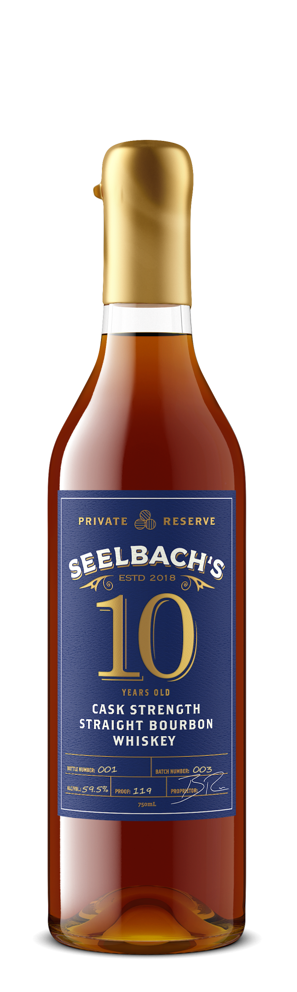 Seelbach’s Private Reserve 10-Year Batch 003 119 Proof Indiana Straight Bourbon Discount